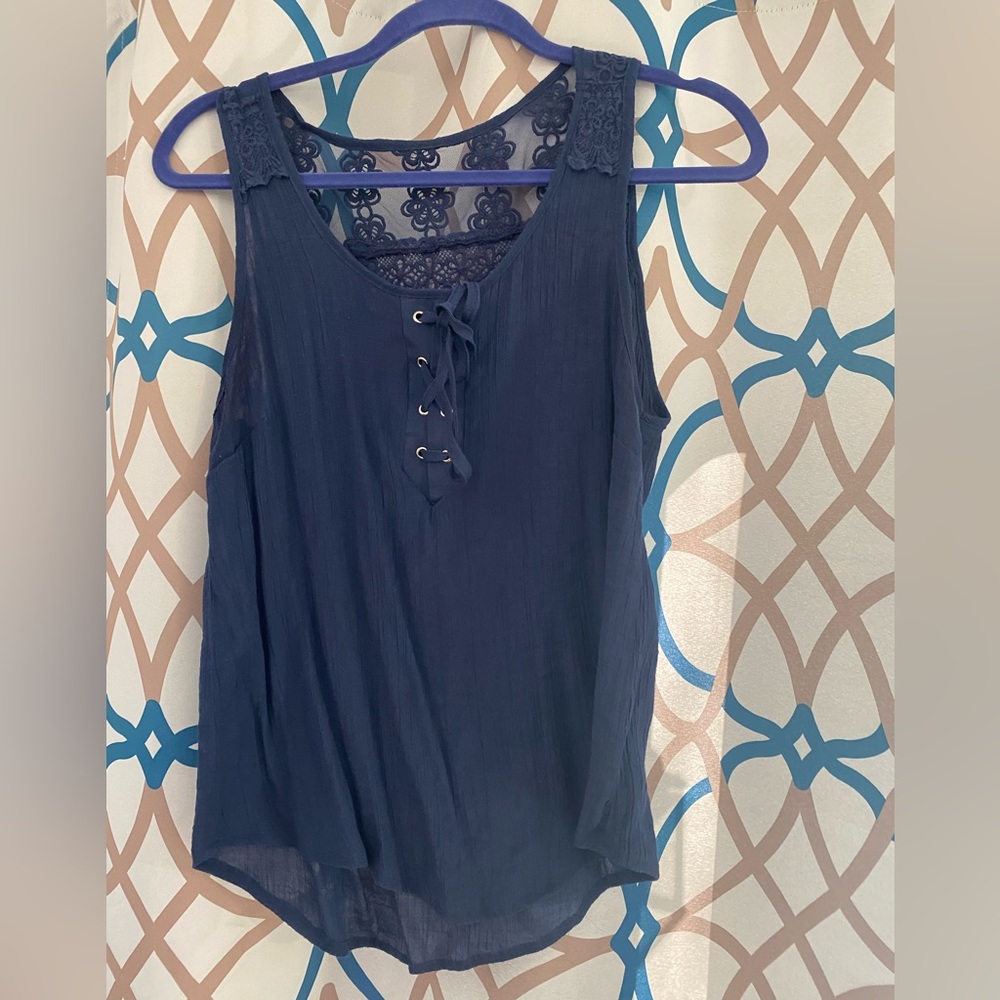 Navy blue tank top